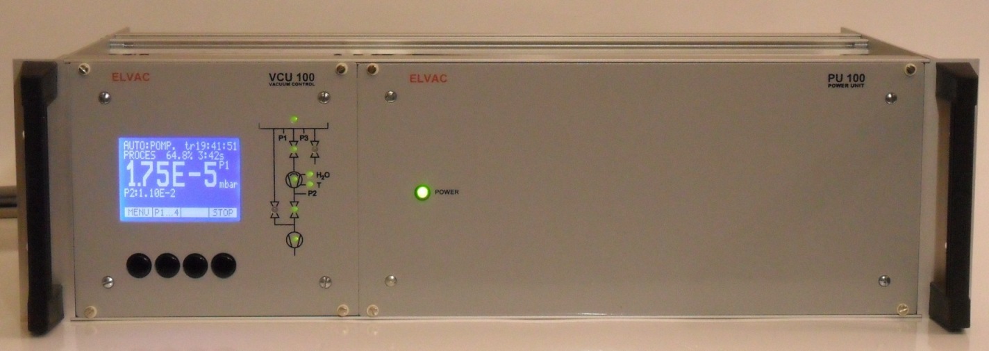 System sterowania układem próżniowym VCU100 z blokiem siłowym PU100 